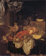 BEYEREN, Abraham van Still Life with Lobster oil painting reproduction